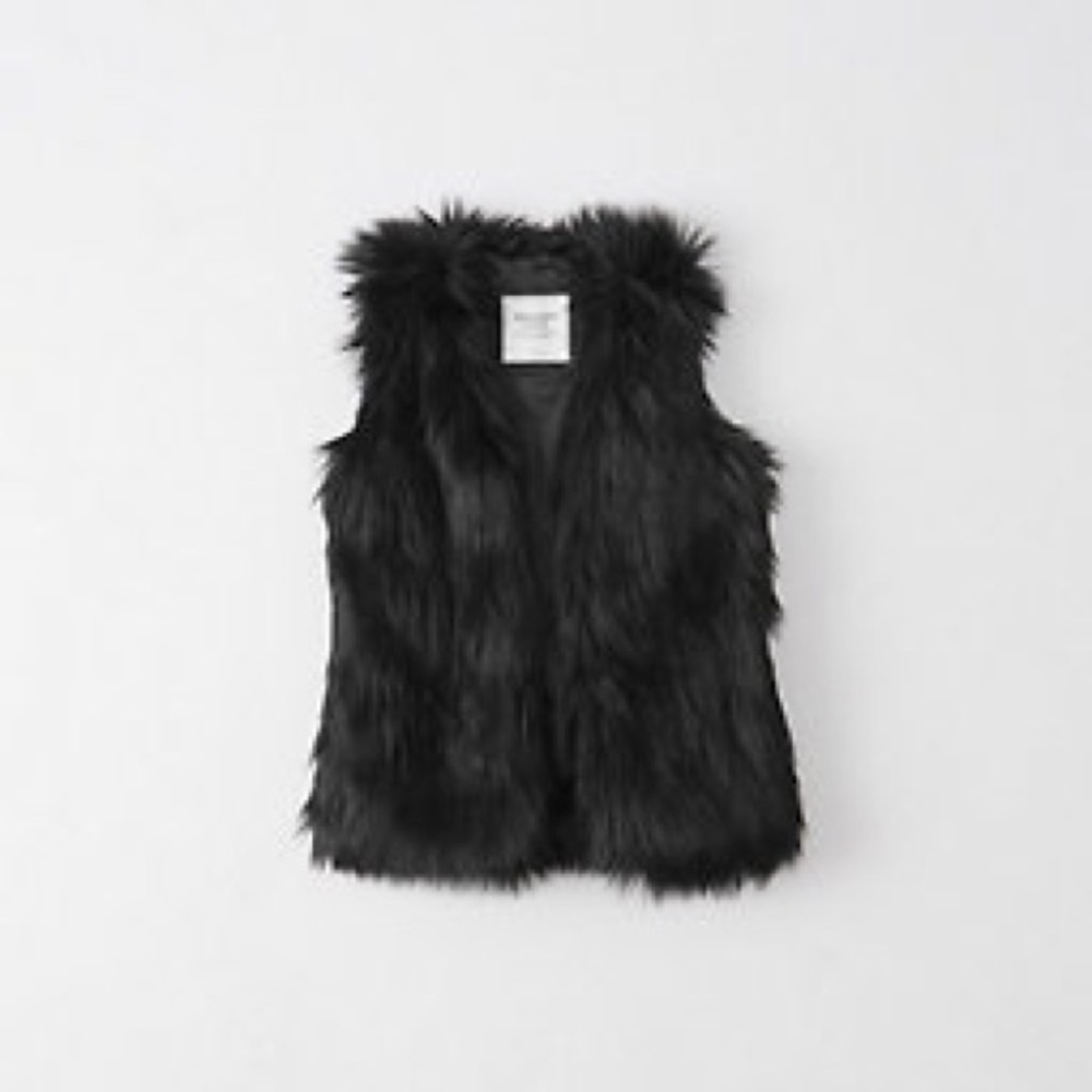 Black Fur Vest